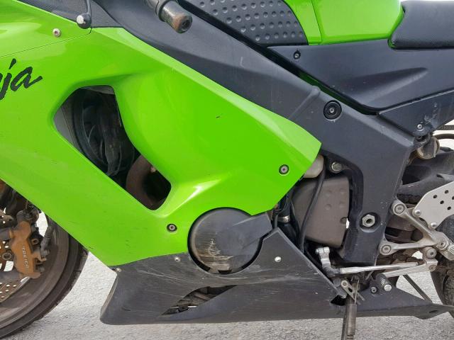 JKBZXJC116A033997 - 2006 KAWASAKI ZX636 C1 GREEN photo 7