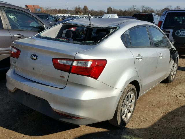 KNADM4A3XG6686333 - 2016 KIA RIO LX SILVER photo 4