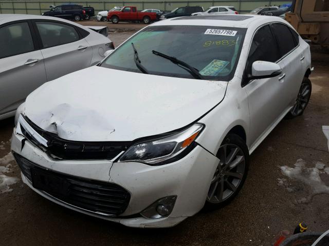 4T1BK1EB6FU155782 - 2015 TOYOTA AVALON XLE WHITE photo 2