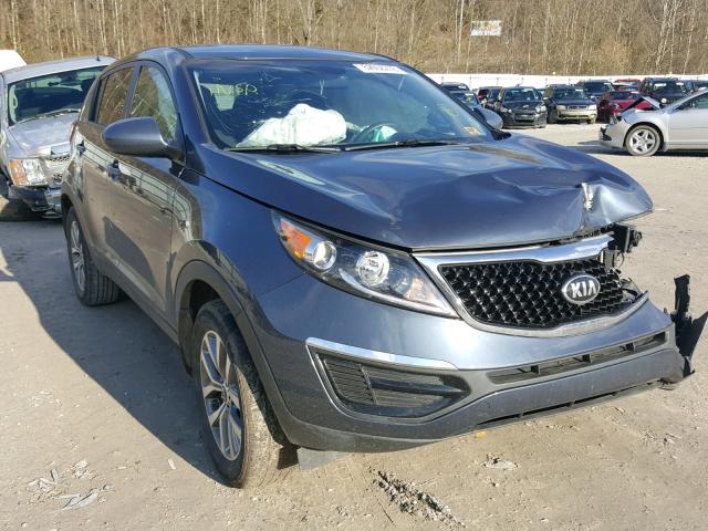 KNDPB3AC2F7724310 - 2015 KIA SPORTAGE L BLUE photo 1