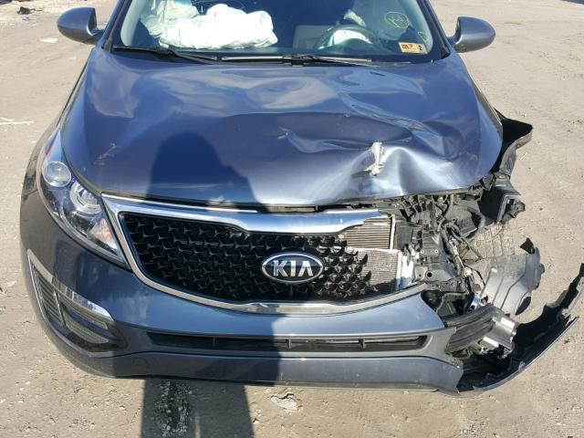 KNDPB3AC2F7724310 - 2015 KIA SPORTAGE L BLUE photo 7