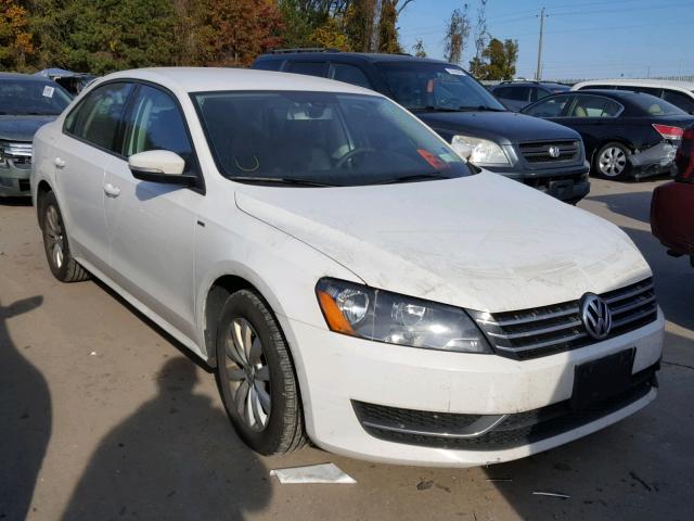 1VWAP7A38DC133656 - 2013 VOLKSWAGEN PASSAT S WHITE photo 1