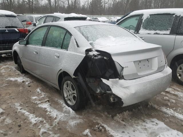 1G8AJ52F83Z106447 - 2003 SATURN ION LEVEL SILVER photo 3