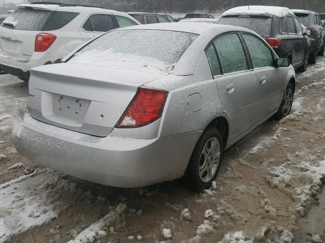 1G8AJ52F83Z106447 - 2003 SATURN ION LEVEL SILVER photo 4