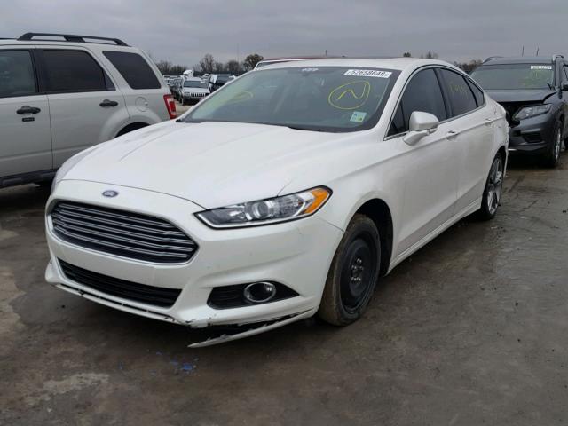 3FA6P0K91DR105742 - 2013 FORD FUSION TIT WHITE photo 2