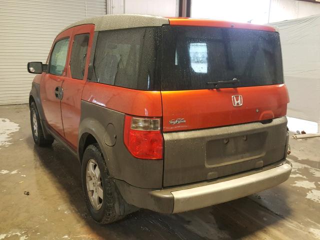 5J6YH28573L029919 - 2003 HONDA ELEMENT EX ORANGE photo 3