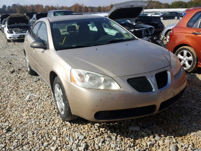 1G2ZF55B764141182 - 2006 PONTIAC G6 SE TAN photo 1