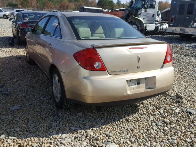 1G2ZF55B764141182 - 2006 PONTIAC G6 SE TAN photo 3