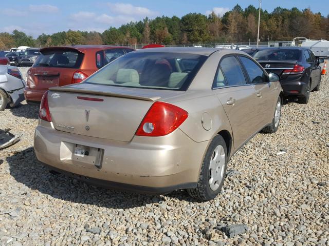 1G2ZF55B764141182 - 2006 PONTIAC G6 SE TAN photo 4