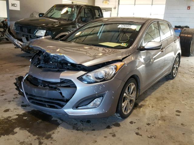 KMHD35LH5EU160278 - 2014 HYUNDAI ELANTRA GT SILVER photo 2