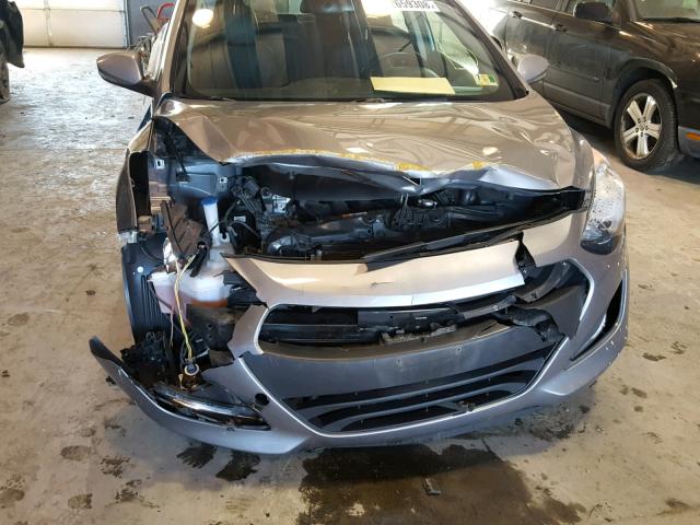 KMHD35LH5EU160278 - 2014 HYUNDAI ELANTRA GT SILVER photo 9