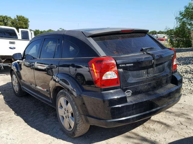 1B3HB48B07D521489 - 2007 DODGE CALIBER SX BLACK photo 3