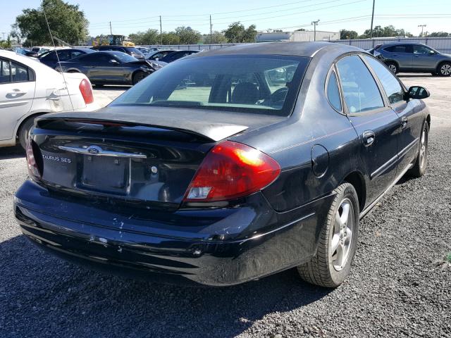 1FAFP55U52A148100 - 2002 FORD TAURUS SES BLACK photo 4