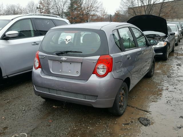 KL1TD6DE1BB185426 - 2011 CHEVROLET AVEO LS GRAY photo 4
