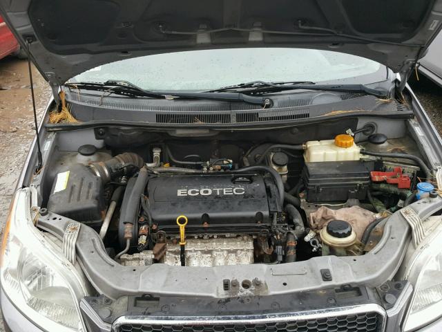 KL1TD6DE1BB185426 - 2011 CHEVROLET AVEO LS GRAY photo 7