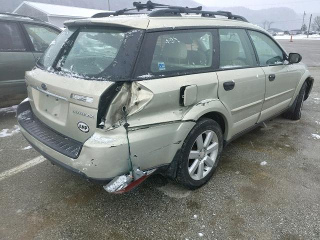 4S4BP61C677337401 - 2007 SUBARU LEGACY OUT TAN photo 4