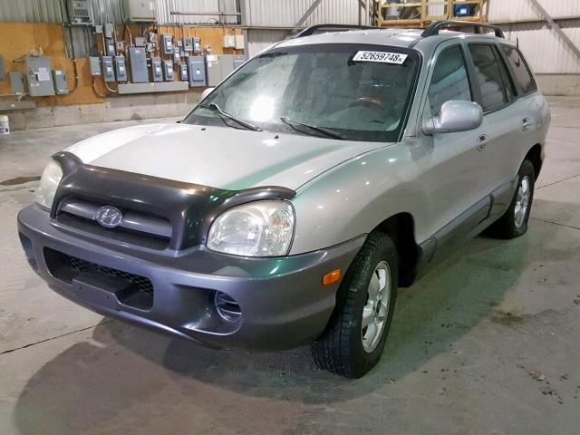 KM8SB12B46U103748 - 2006 HYUNDAI SANTA FE SILVER photo 2