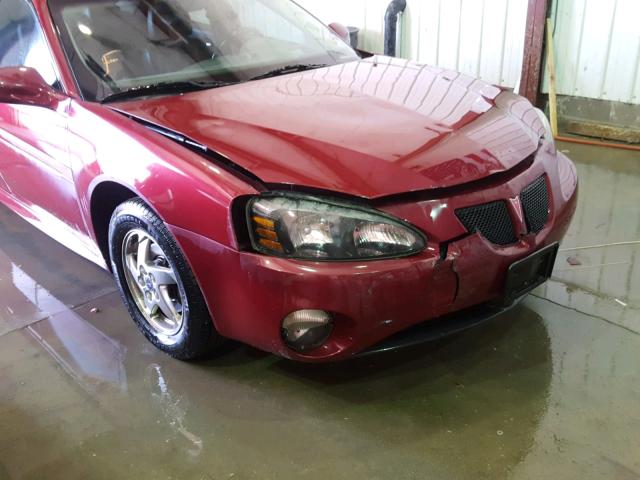 2G2WS522441217646 - 2004 PONTIAC GRAND PRIX მუქწითელი ფოტო 9