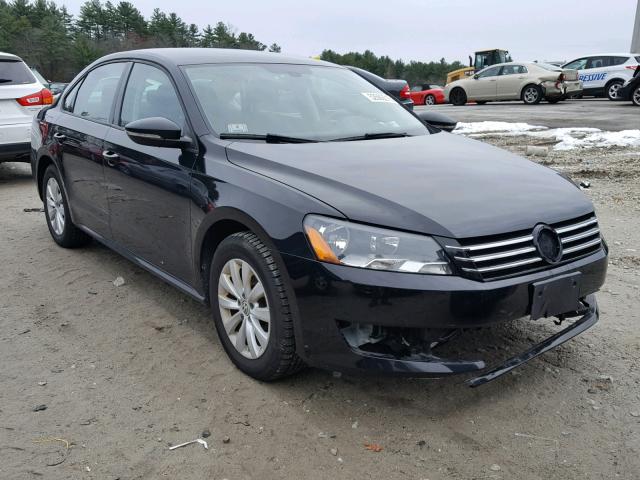 1VWAP7A33CC092402 - 2012 VOLKSWAGEN PASSAT S BLACK photo 1