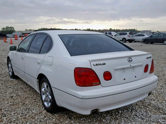 JT8BD69S630184691 - 2003 LEXUS GS 300 WHITE photo 3