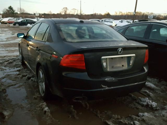 19UUA66284A056456 - 2004 ACURA TL BLACK photo 3