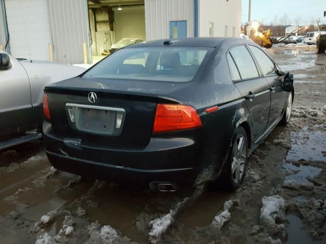 19UUA66284A056456 - 2004 ACURA TL BLACK photo 4