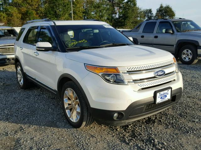 1FM5K7F99DGA52671 - 2013 FORD EXPLORER L WHITE photo 1