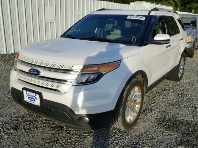 1FM5K7F99DGA52671 - 2013 FORD EXPLORER L WHITE photo 2