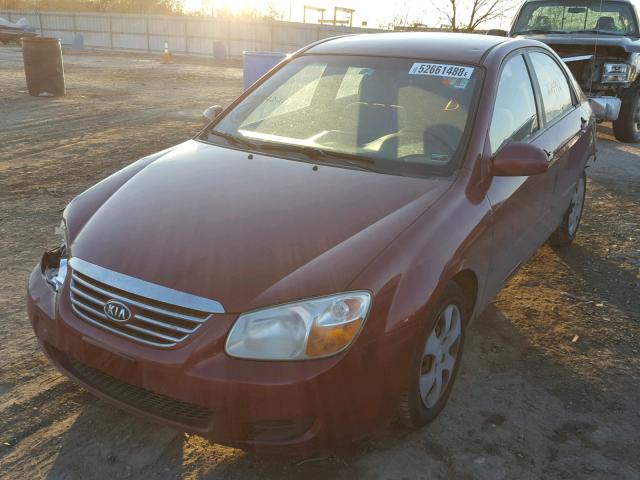 KNAFE121075442259 - 2007 KIA SPECTRA EX MAROON photo 2