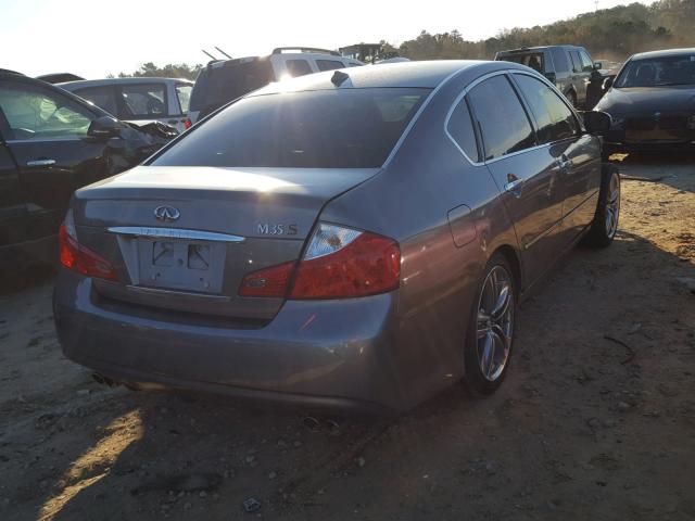 JN1CY0AP3AM910921 - 2010 INFINITI M35 BASE GRAY photo 4