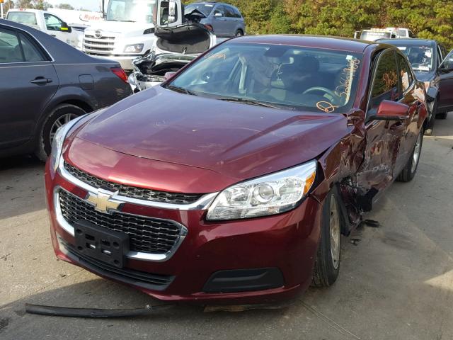 1G11C5SL6FF303606 - 2015 CHEVROLET MALIBU 1LT Марун фото 2