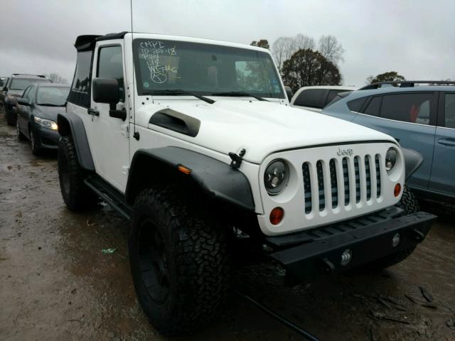 1C4AJWAGXDL564274 - 2013 JEEP WRANGLER S WHITE photo 1