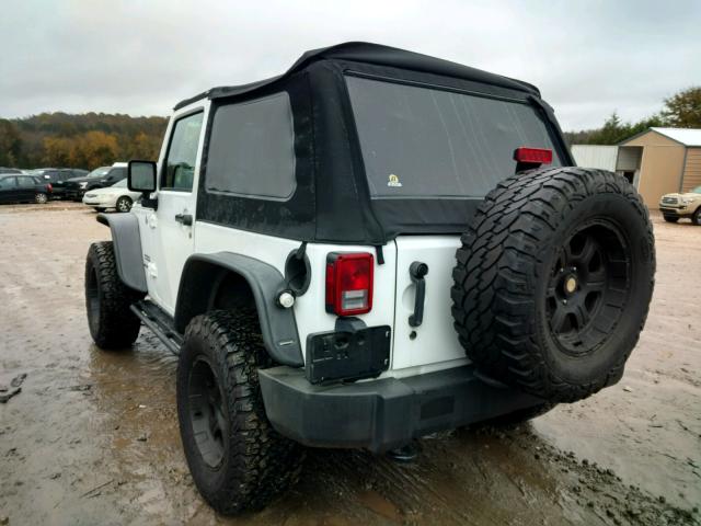 1C4AJWAGXDL564274 - 2013 JEEP WRANGLER S WHITE photo 3