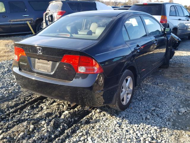 2HGFA16928H319265 - 2008 HONDA CIVIC EXL BLACK photo 4