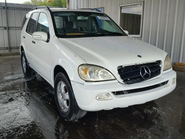 4JGAB54EX3A398068 - 2003 MERCEDES-BENZ ML 320 WHITE photo 1