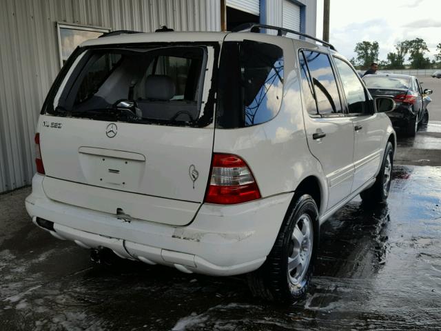 4JGAB54EX3A398068 - 2003 MERCEDES-BENZ ML 320 WHITE photo 4