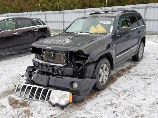 1J8HR58277C580182 - 2007 JEEP GRAND CHER BLACK photo 2