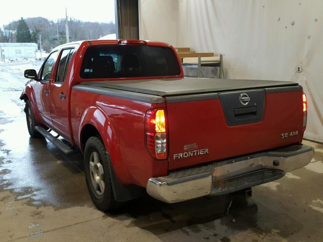 1N6AD09WX7C466668 - 2007 NISSAN FRONTIER C RED photo 3