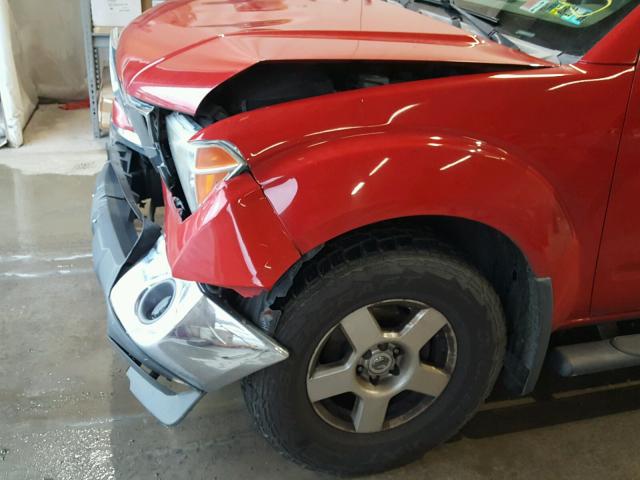 1N6AD09WX7C466668 - 2007 NISSAN FRONTIER C RED photo 9