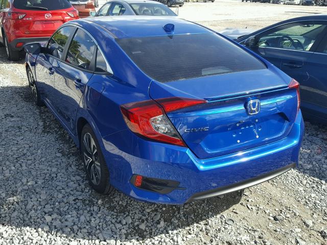 19XFC1F70HE013880 - 2017 HONDA CIVIC EXL BLUE photo 3