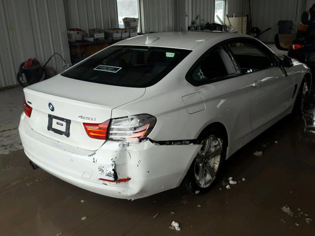 WBA3N5C57EF716110 - 2014 BMW 428 XI WHITE photo 4