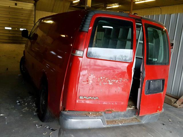 1GTHG35R2Y1153380 - 2000 GMC SAVANA G35 RED photo 3