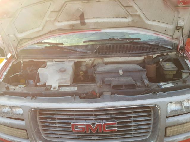 1GTHG35R2Y1153380 - 2000 GMC SAVANA G35 RED photo 7