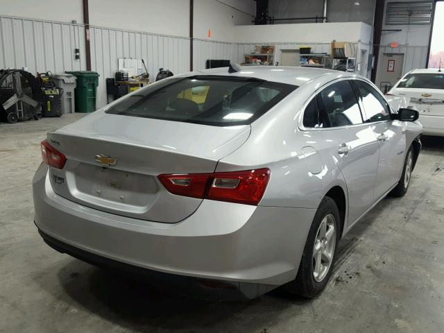 1G1ZB5ST2JF196035 - 2018 CHEVROLET MALIBU LS 银色 照片 4