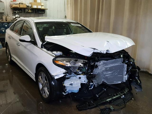 5NPE34AF1JH679563 - 2018 HYUNDAI SONATA SPO WHITE photo 1