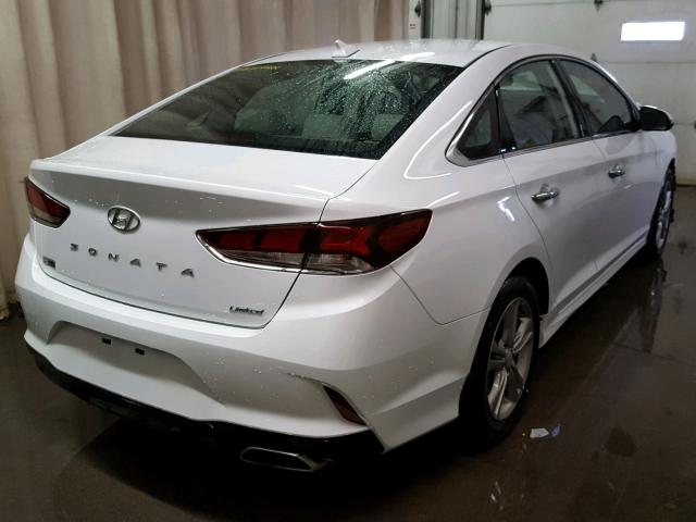 5NPE34AF1JH679563 - 2018 HYUNDAI SONATA SPO WHITE photo 4