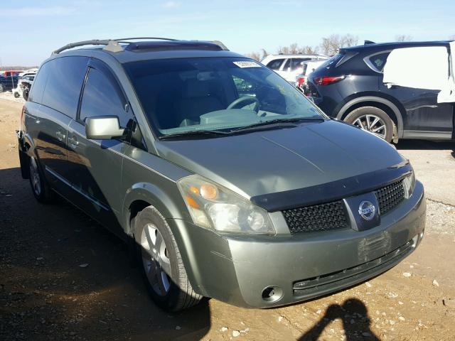 5N1BV28U25N125035 - 2005 NISSAN QUEST S GREEN photo 1