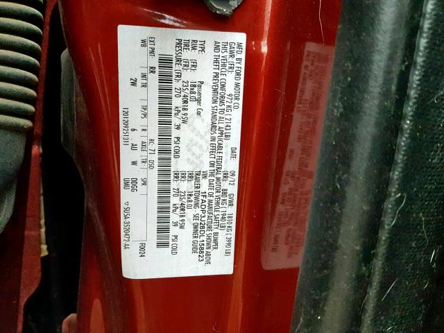 1FADP3J28DL158823 - 2013 FORD FOCUS TITA RED photo 10