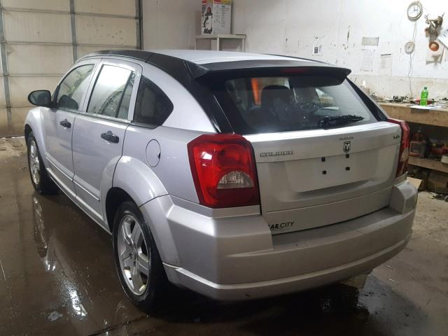 1B3HB48B98D764798 - 2008 DODGE CALIBER SX SILVER photo 3