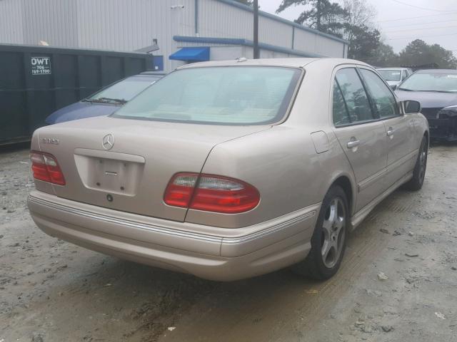 WDBJF65J41B265175 - 2001 MERCEDES-BENZ E 320 GOLD photo 4